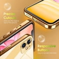 thumbnail image 4 of Crystal Clear Case for iPhone 11 Pro, [Not Yellowing] [Camera Protection] [ Grade Drop Tested] Transparent Shockproof Protective Phone Case Soft Silicone Slim Cover, 5.8", Gold, 4 of 16