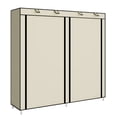 thumbnail image 4 of AGASY Shoe Rack Portable Storage Free Standing Shoe Organizer with Non-Woven Fabric Cover (Beige), 4 of 5