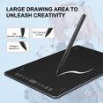 thumbnail image 4 of Injueey Tableta gráfica para cursos en línea, compatible con aplicaciones amplias, lápiz de dibujo, lápiz, tableta, teclas Inspiroy Electrónica Atajo de 6 pulgadas, 4 of 6