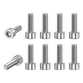 thumbnail image 1 of Uxcell 10-Pack Tornillo de Spline Torx T20 M4x12mm 0.7mm Pitch Cabeza Cilíndrica Tornillos Ciruela, 1 of 1