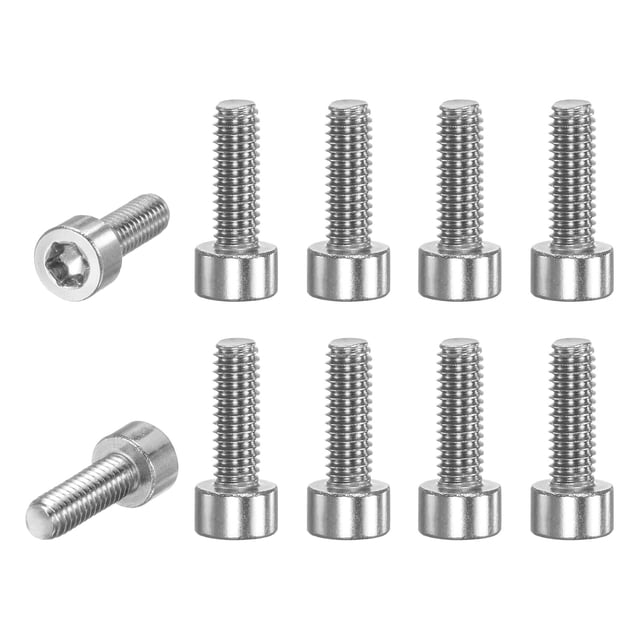Uxcell 10-Pack Tornillo de Spline Torx T20 M4x12mm 0.7mm Pitch Cabeza Cilíndrica Tornillos Ciruela