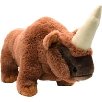 Realistic Elasmotherium Stuffed Animal Plush Toy, Lifelike Animal Plushies, Simulation Siberian Unicorn Doll