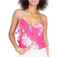 thumbnail image 2 of Rachel Roy Womens Ruffled Tank Top, Pink, Large, 2 of 2