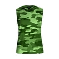 thumbnail image 5 of Men's Camo Workout Hooded Tank Tops Sleeveless Gym Training Hoodies Bodybuilding Muscle Cut Off T Shirt, 5 of 9