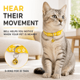 thumbnail image 5 of POITVD 18 Pack Adjustable Puppy ID Collars with Bells, Soft Nylon Paw Print Whelping Collars for Kittens, Cats and Small Dogs, 8.3–13.2 Inch, Assorted Colors, 5 of 7