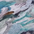 thumbnail image 5 of 10' X 14' Blue Gray And Brown Abstract Washable Indoor Outdoor Area Rug, 5 of 5