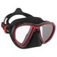 thumbnail image 1 of Visor Máscara Adulto CRESSI  Quantum Negro/Rojo Dos Lentes Transparentes Bajo Volumen Antiempañante, 1 of 6