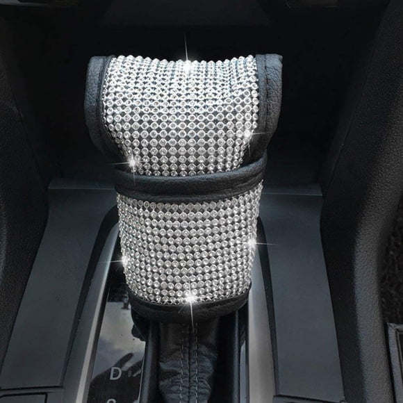EGBANG Bling Bling Auto Shift Gear Cover Lustre Crystal Car Knob Gear Stick Protector Diamond Car Decor Accesorios para mujeres 5.11 * 3.54 pulgadas