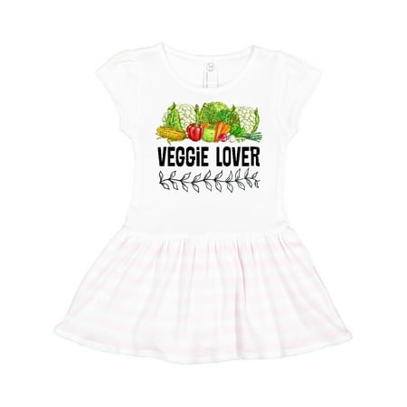 

Inktastic Veggie Lover Vegetarian Eating Gift Toddler Girl Dress