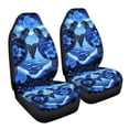 thumbnail image 7 of ZIATUBLE Ocean Turtle Car Seat Cover Protector Blue Floral Car Seat Covers Front Seats Only 2 Packs Auto Bucket Seat Cover for Women Car Decor Accessories Fit for Cars SUVs Sedan or Van, 7 of 7