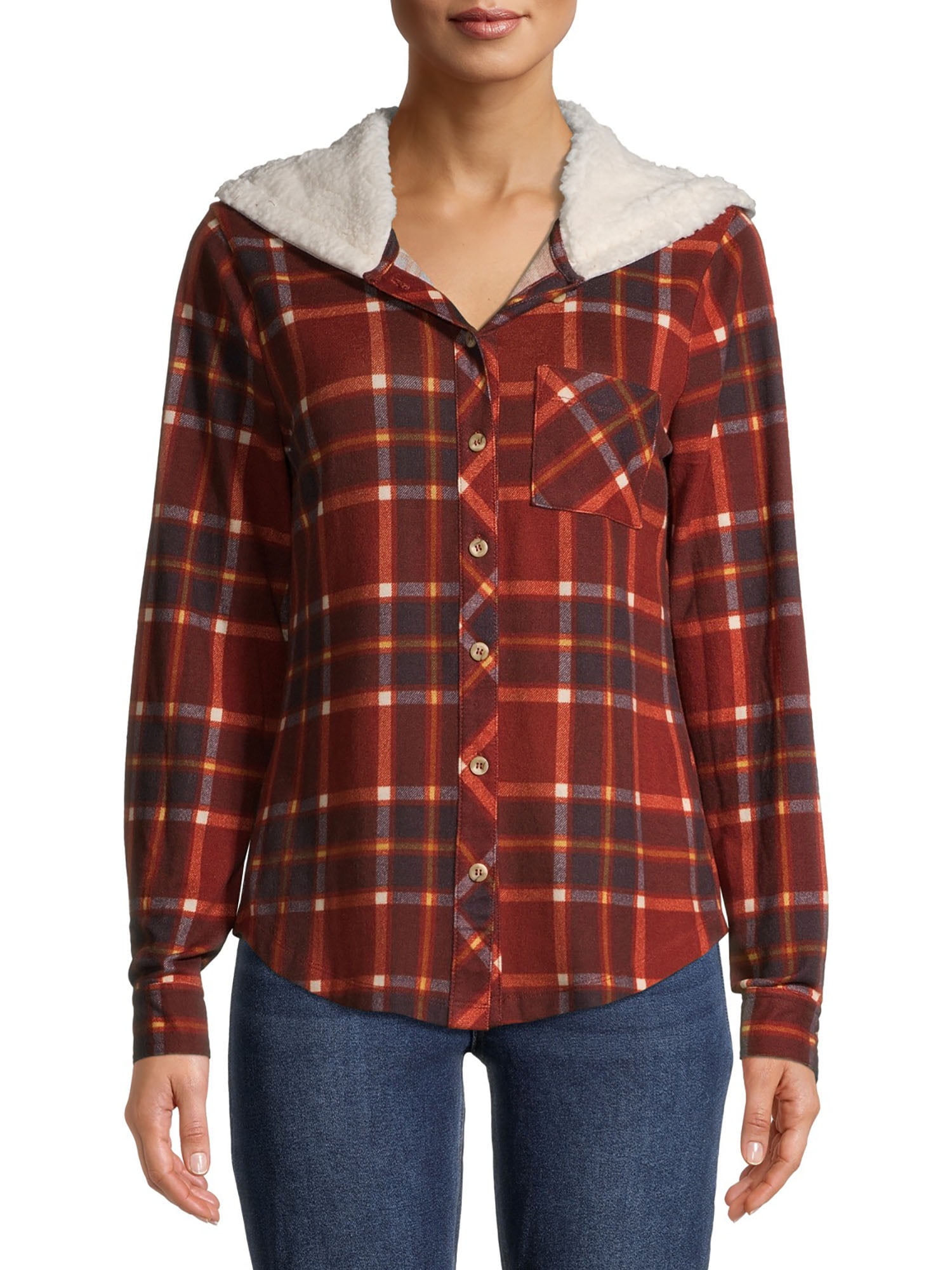 No Boundaries Juniors' Hacci Hoodie 