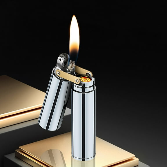 Creative Oil Dual Grinding Wheel Kerosene Lighter