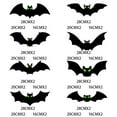 thumbnail image 3 of Eoozwa 1 Packs Glow in the Dark Halloween Bat Stickers 48PCS Scary Wall Decals with Luminous Eyes for Spooky Party Decorations Indoor Outdoor Supplies, 3 of 8