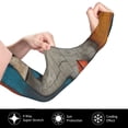thumbnail image 2 of Ocsxa Abstract Colorful Duality Print Unisex UV Sun Protection Arm Sleeves,UPF 50 Cooling Sports Sleeve Compressio Golf Basketball Arm Sleeves Cycling Sleeves 1 Pair, 2 of 7