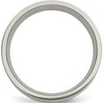 thumbnail image 2 of Titanium/14K Titanium Brushed With 14K Yellow Inlay 8mm Flat Band (Size 10.5) Made In China tb218-10.5, 2 of 5
