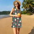 thumbnail image 3 of Cauagu Robes d'Été pour Femmes, Robes Sans Manches Décontractées de Vacances Col Rond avec 2 Poches, 3 of 7