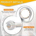 thumbnail image 3 of Uxcell Metric Combination Wrench 26mm Open End & 15-Degree Offset 12-Point Box End Chrome Vanadium Steel Industrial Grade Double Ended Wrenches Spanners Tools, 3 of 7