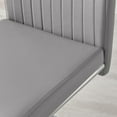 thumbnail image 6 of Furniturebox UK Lorenzo Modern Adult Faux Leather Dining Side Chairs, Gray (Set of 2), 6 of 6