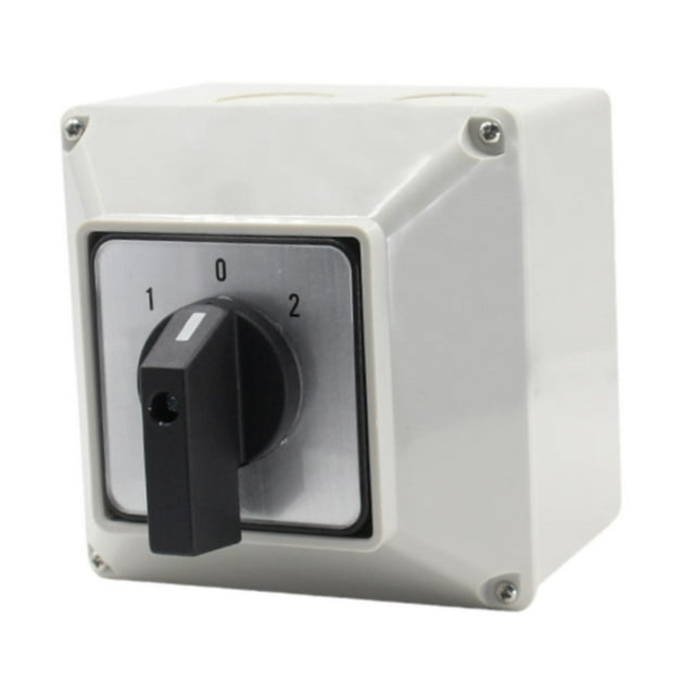 Interruptor de selección giratoria Caja base impermeable 3 Posición fácil Interruptor de transferencia de instalación Interruptor de enganche para
