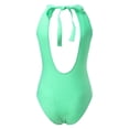 thumbnail image 5 of Sngxgn Women's Swimsuit Tummy Control Bathing Suits Vintage Retro Push up Swimwear(Mint Green,M), 5 of 8