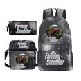thumbnail image 1 of Three-piece Bag, Cartoon Peripheral Printed Backpack, Student Satchel Pencil Case, Can Be Customized-ZJKDGJKJ, 1 of 4