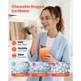 thumbnail image 2 of Countertop Nugget Ice Maker, 44 lbs/24H Portable Ice Machine with Self-Cleaning, 4 lbs Ice Storage Basket, Stainless Steel Quiet Ice Maker <55dB for Home Kitchen Office Bar Party, 2 of 10