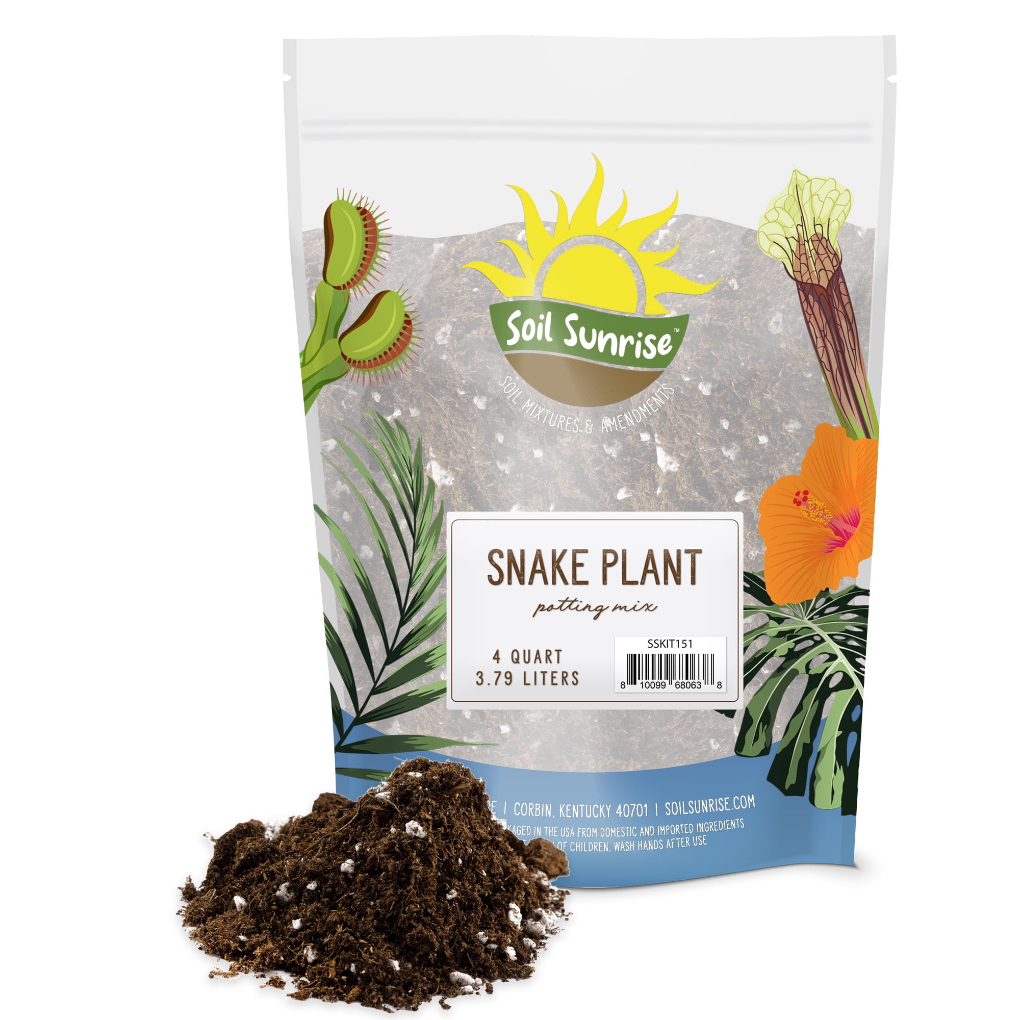 bagage En smule fire gange Snake Plant Potting Soil Mix (4 Quarts), Specialized Blend for Green  Sansevieria Trifascatia Zeylanica Plants - Walmart.com