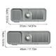thumbnail image 2 of NKBBCU - Escurridor de platos (2023), protector contra salpicaduras para grifo de cocina, tapete de silicona para desagüe de grifo, tapete de drenaje para fregadero, tapete de secado de goma gris, 2 of 8