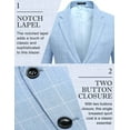 thumbnail image 4 of COOFANDY Mens Sports Jacket Two Buttons Casual Lightweight Stylish Modern Suit Jacket, 4 of 6