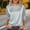 Gray, variant on CYMMPU Women's Smooth Satin Crew Neck 3/4 Sleeve Pullover, Solid Color Relaxed Fit Blouse, Elegant & Ultra Comfortable Top for Everyday & Office Look Gray S