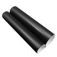 thumbnail image 6 of PAMINGONO Self Adhesive Black Carbon Fiber Vinyl Wrap Film for Car Doors Roofs and Body Panels, 6 of 8