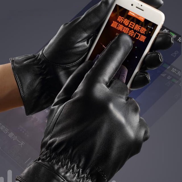 Guante de calefacción eléctrica FLhrweasw térmicos eléctricos USB impermeable PU Cuero unisex