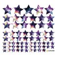 thumbnail image 1 of Decoración adhesiva de la pared de la puerta pegatinas de fondo del dormitorio de la habitación de los niños hermosas estrellas, 1 of 1