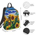 thumbnail image 4 of Daiia Landscape With Sunflowers School Backpack for Men and Women Lightweight Backpack Durable Backpack Water-Resistant,Travel,Work Bag, 4 of 9