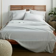 thumbnail image 3 of American Home Collection King Size 6 Piece Bed Sheet Set Grey - Ultra Soft Microfiber Deep Pocket Wrinkle Free, 3 of 8
