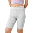 thumbnail image 3 of WAVSUF Kids Girls Leggings, Comfort Soft Elastic Waist Lightweight Summer Indoor Active Yoga Shorts Green 7-8, 3 of 10