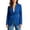 Blue, variant on Women's Notched Lapel Single Breasted Blazer with Pockets, Long Sleeve Tailored Suit Jackets For Women, All Season Outerwear for Office Meetings and Daily Errands, Sizes S-3XL