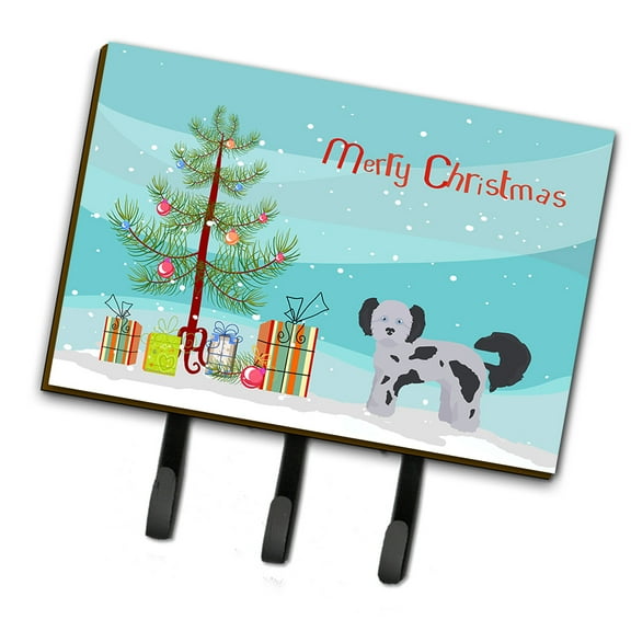 Shih Poo Christmas Tree Leash or Key Holder