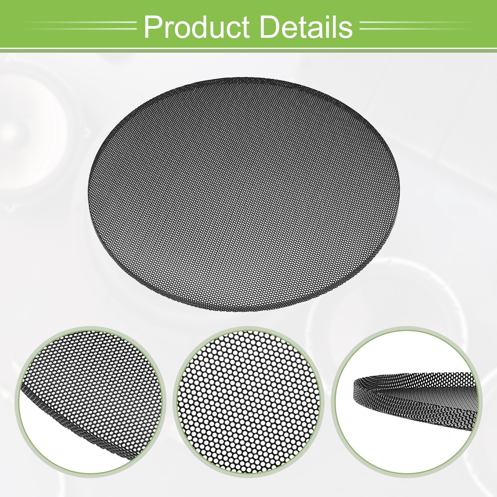 Unique Bargains 2 Pack 3 Inch Speaker Grills Mesh for Audio Subwoofer Grille 8.78"x0.26"