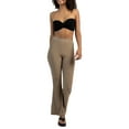thumbnail image 2 of Coduop Women's Strapless Tube Tops Twist Knot Front Wrap Chest Bandeau Camisole Basic Tank Tops, 2 of 5