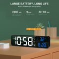 thumbnail image 4 of CNKOO Intelligent Voice Control Digital Electronic Alarm Clock Led Home Calendar Living Room Electronic Wall Clock Charging, 4 of 7