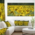 thumbnail image 1 of Bright Yellow Sunflowers Field - Floral Canvas Art Print, 1 of 4