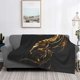 thumbnail image 2 of Fotbe Golden Dragon Tattoo Art Manta de Franela con Estampado, Manta Ultrasuave para Cama, Sofá, Auto, Hipoalergénica y Antibolitas-60"x50", 2 of 6