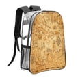 thumbnail image 3 of Honeii Old Vintage Map Of Sea Print Clear Backpack Heavy Duty Transparent Bag 17" See Through BookBag for Women Men Adults Work Festival Sports Travel, 3 of 7