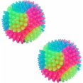 thumbnail image 1 of Pelota LED para perros, pelota de juguete para perros, pelota de rebote interactiva, pelota con luz intermitente, pelota elástica para perros, juguete con purpurina para perros (paquete de 2 pelotas puntiagudas), 1 of 5