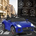 thumbnail image 2 of Coche Jaguar Montable para Niños Costway Vehículo de Batería Juguete Eléctrico con Mando Música Cuentos Marcha Adelante y Atrás Azul, 2 of 9