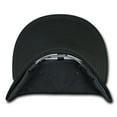 thumbnail image 5 of Decky 1096 6 Panel High Profile Structured Patch Snapback Hat-Black, 5 of 5