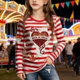 thumbnail image 2 of BOOMNY Mardi Gras Toddler Girls Tshirts Long Sleeve T Shirts for Girls Carnival Graphic Breathable Loose Fit Cozy Childrens Athletic Tees, 2 of 4