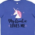 thumbnail image 4 of Inktastic My Auntie Loves Me Unicorn Youth T-Shirt, 4 of 5