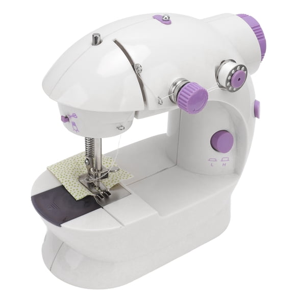 Mini Máquina De Coser, Máquina De Coser Portátil Para Principiantes Con Pedal De Pie Y Luz, Máquinas De Costura Eléctrica De Doble Velocidad Para
